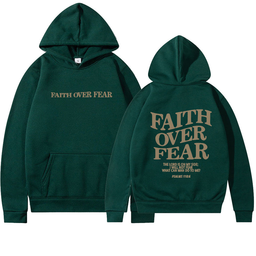 VIRAL Faith Over Fear Christian Hoodie