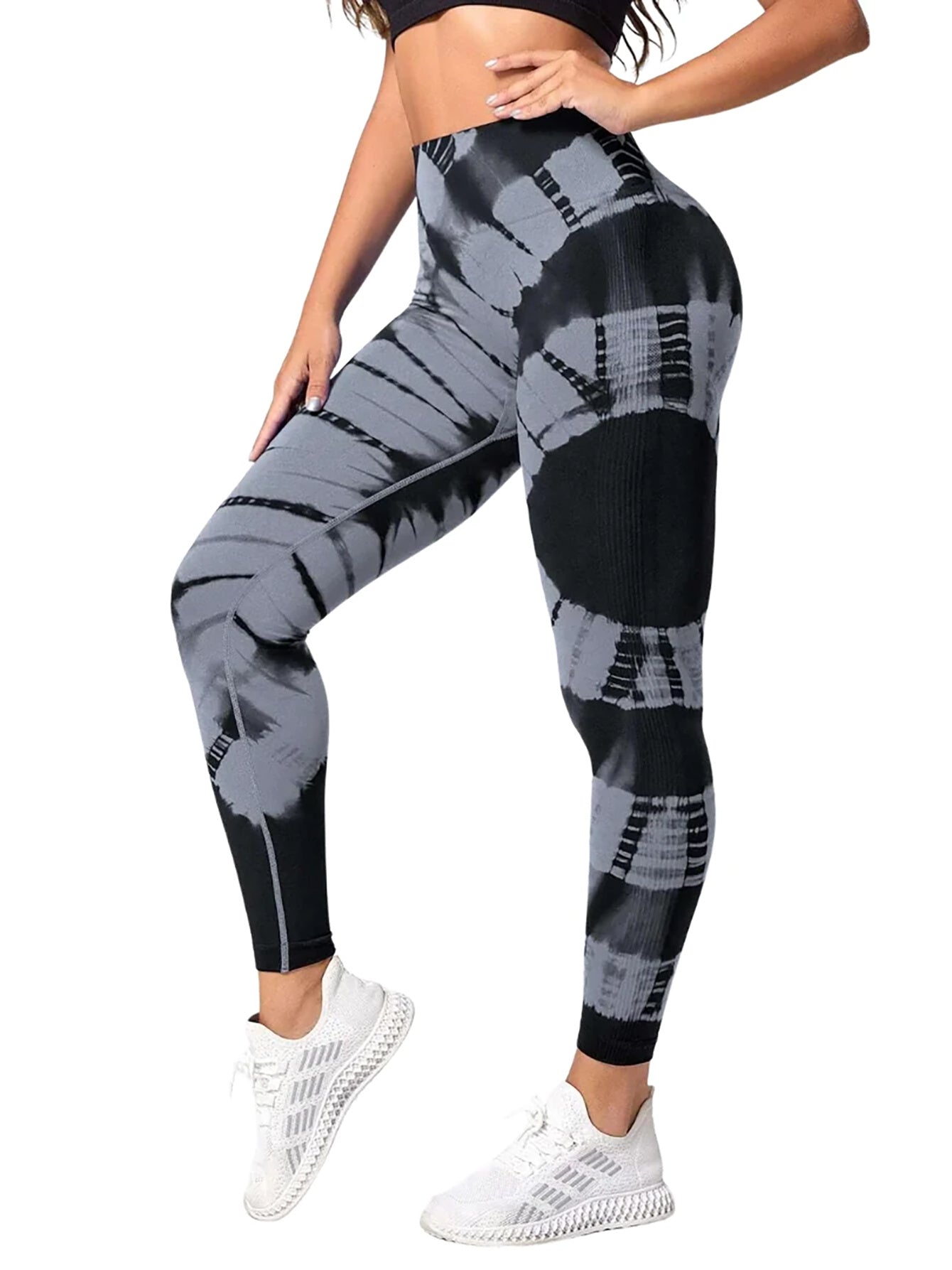 Tie-dye High Waist Yoga Pants, Running Sports Tight Pants, Women's Activewear