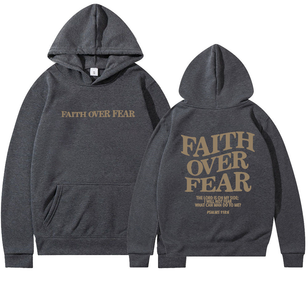 VIRAL Faith Over Fear Christian Hoodie