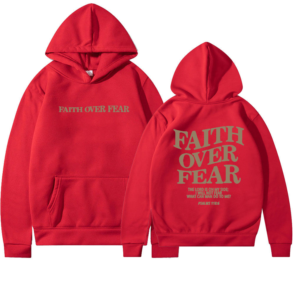 VIRAL Faith Over Fear Christian Hoodie