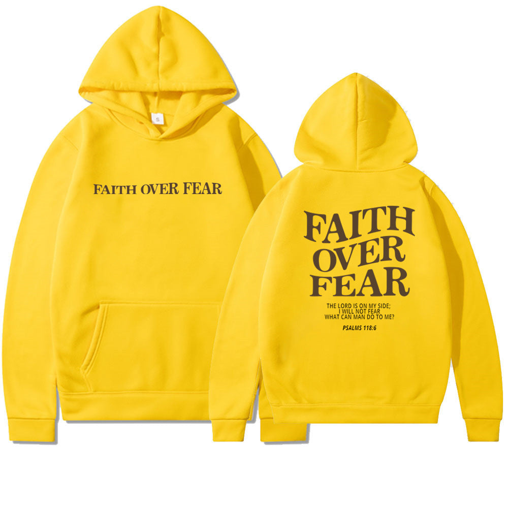 VIRAL Faith Over Fear Christian Hoodie