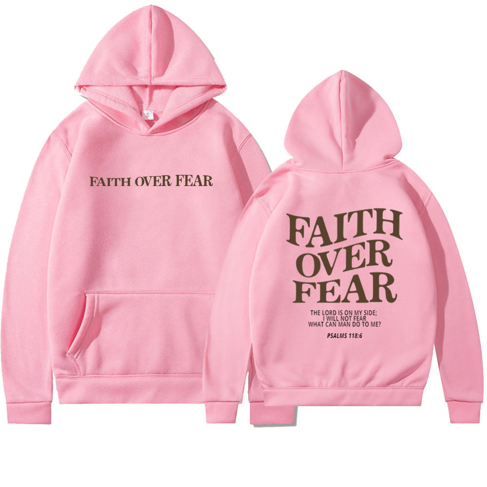 VIRAL Faith Over Fear Christian Hoodie