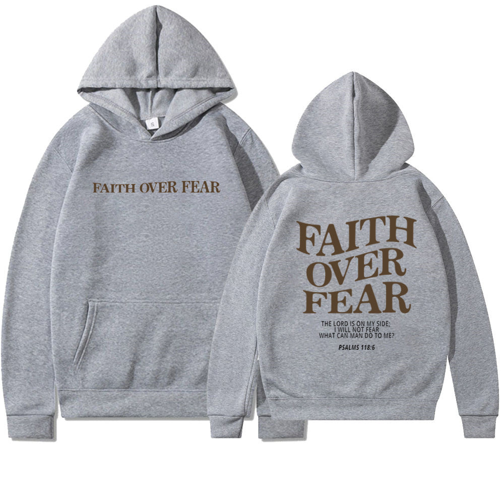 VIRAL Faith Over Fear Christian Hoodie