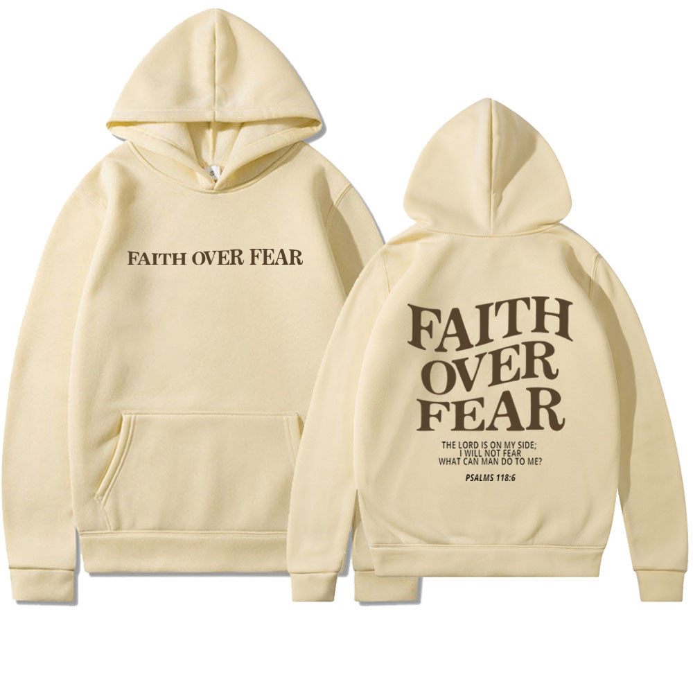 VIRAL Faith Over Fear Christian Hoodie