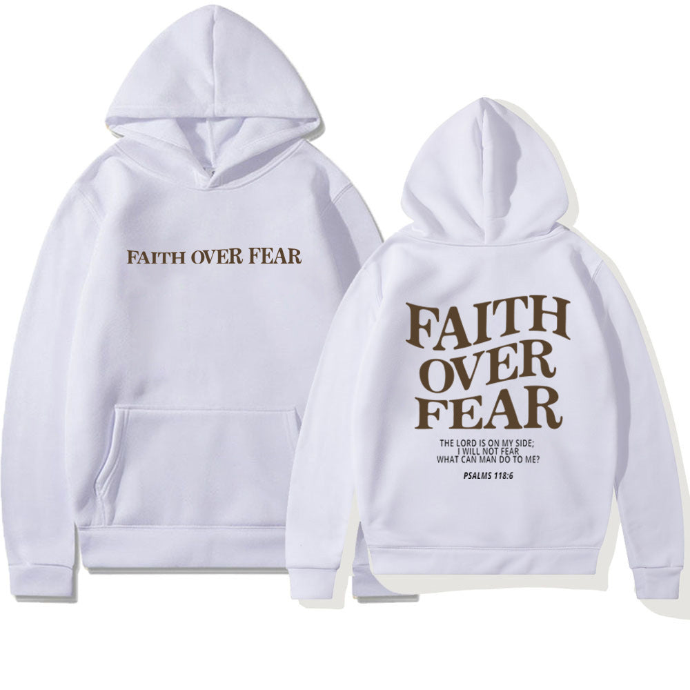 VIRAL Faith Over Fear Christian Hoodie