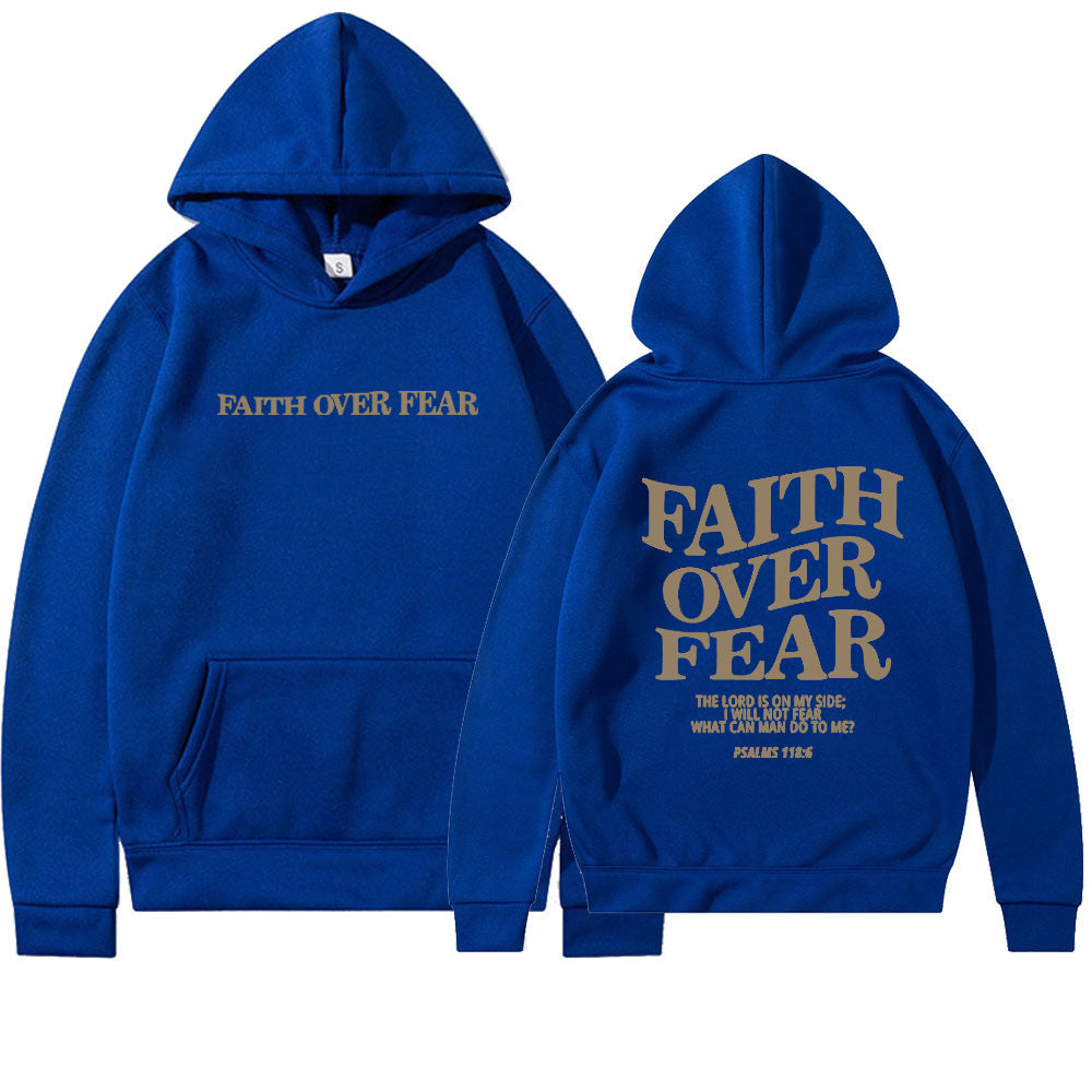 VIRAL Faith Over Fear Christian Hoodie